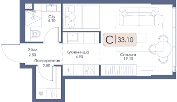Квартира-студия № 660