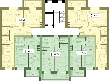 Однокомнатная квартира № 99 