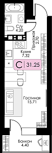 Квартира-студия №148