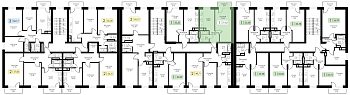 Однокомнатная квартира 31.62м², 2 этаж № 20