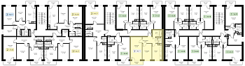 Двухкомнатная квартира 48.71м², 2 этаж № 21