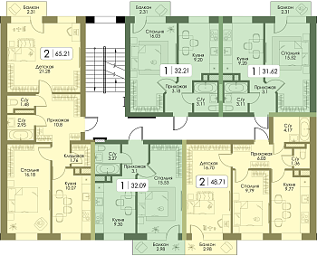 Однокомнатная квартира № 27 