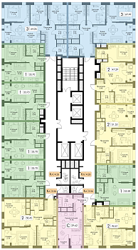 Однокомнатная квартира № 80