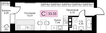 Квартира-студия № 141 