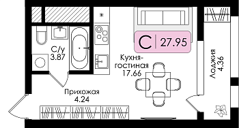 Квартира-студия № 223 