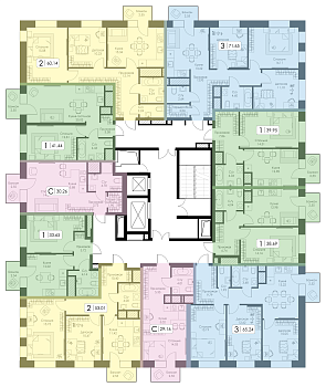 Однокомнатная квартира № 136 