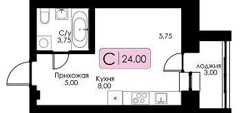 Квартира-студия № 11 