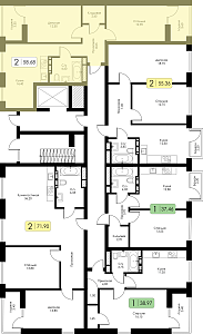 Двухкомнатная квартира №137