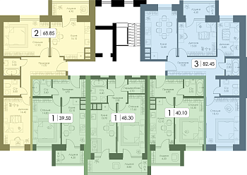 Однокомнатная квартира № 33
